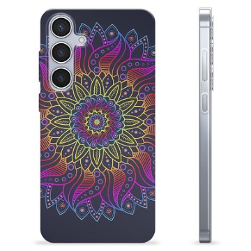 Samsung Galaxy S24+ TPU Cover - Farverig Mandala