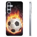 Samsung Galaxy S24+ TPU Cover - Fodbold Flamme