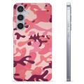 Samsung Galaxy S24+ TPU Cover - Pink Camouflage