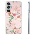 Samsung Galaxy S24+ TPU Cover - Vandfarveblomster