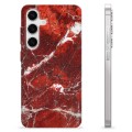 Samsung Galaxy S24 TPU Cover - Rød Marmor