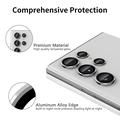 Samsung Galaxy S24 Ultra Hat Prince Kamera Linse Skærmbeskyttelse Hærdet Glas - Grå