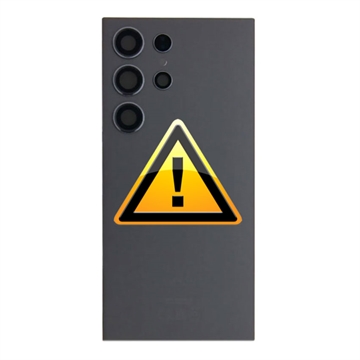 Samsung Galaxy S24 Ultra Bag Cover Reparation - Sort