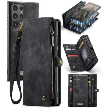 Samsung Galaxy S24 Ultra Caseme 008 2-i-1 Multifunktionel Pung - Sort