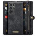 Samsung Galaxy S24 Ultra Caseme 008 2-i-1 Multifunktionel Pung - Sort