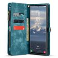 Samsung Galaxy S24 Ultra Caseme 008 2-i-1 Multifunktionel Pung - Blå