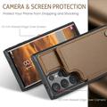 Samsung Galaxy S24 Ultra Caseme C22 Cover med RFID-kortpung - Brun
