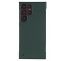 Samsung Galaxy S24 Ultra Plastik Cover Uden Sider - Mørkegrøn
