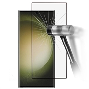 Samsung Galaxy S24 Ultra Skærmbeskyttelse Hærdet Glas - 9H - Full Fit - Sort Kant