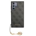 Samsung Galaxy S24 Ultra Guess 4G Charms Collection Hybrid Cover - Grå