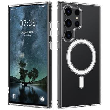 Samsung Galaxy S24 Ultra Hybrid Cover - MagSafe Kompatibel - Gennemsigtig