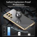 Samsung Galaxy S24 Ultra Magnetisk Cover med Hærdet Glas - Privatliv - Sort