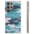 Samsung Galaxy S24 Ultra TPU Cover - Blå Camouflage