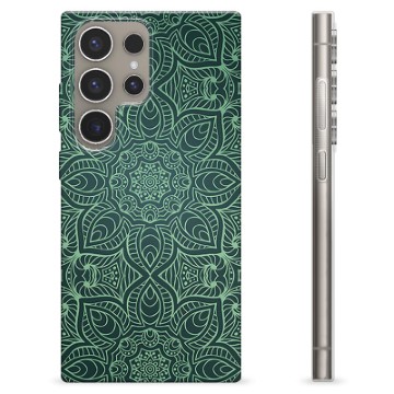 Samsung Galaxy S24 Ultra TPU Cover - Grøn Mandala