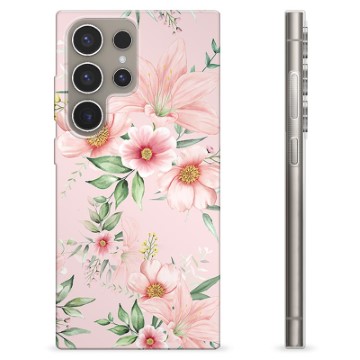 Samsung Galaxy S24 Ultra TPU Cover - Vandfarveblomster
