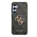Samsung Galaxy S24+ Guess 4G Big Metal Logo Hybrid Cover - Grå