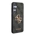 Samsung Galaxy S24+ Guess 4G Big Metal Logo Hybrid Cover - Grå