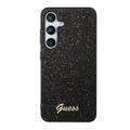 Samsung Galaxy S24+ Guess Glitter Flakes Metal Logo Hybrid Cover