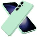 Samsung Galaxy S24+ Liquid Silikone Cover med Strop - Grøn