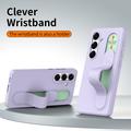 Samsung Galaxy S24+ Smart hybrid cover med stående greb - Lilla