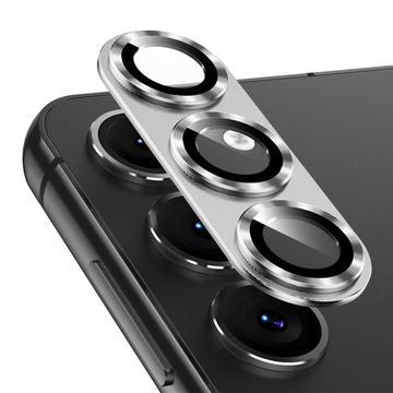 Samsung Galaxy S25 Hat Prince Full Cover Kamera Linse Skærmbeskyttelse Hærdet Glas - Sølv