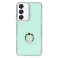 Samsung Galaxy S25/S24 CrystalGlow Hybrid Cover med Ringholder
