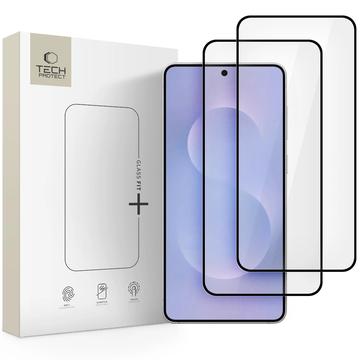 Samsung Galaxy S25 Edge Tech-Protect Glass Fit+ Skærmbeskyttelse Hærdet Glas - 2 stk. - Sort