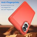 Samsung Galaxy S25 Edge Børstet TPU Cover - Karbonfiber