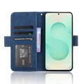Samsung Galaxy S25 Edge Kortholder Pung Etui - Blå