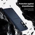 Samsung Galaxy S25 Edge Dux Ducis Rafi II magnetisk cover med kickstand og kortholdere - Blå