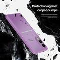 Samsung Galaxy S25 Edge Dux Ducis Rafi II Magnetisk cover med kickstand og kortholdere - Lilla
