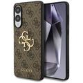 Samsung Galaxy S25 Edge Guess 4G Big Metal Logo Hybrid Cover - Brun