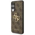 Samsung Galaxy S25 Edge Guess 4G Big Metal Logo Hybrid Cover - Brun