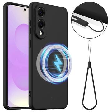 Samsung Galaxy S25 Edge Liquid Silikone Cover - MagSafe Kompatibel - Sort