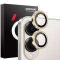 Samsung Galaxy S25 Edge Northjo kameralinsebeskyttelsessæt - guld