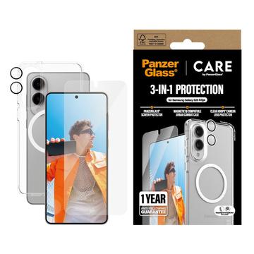 Samsung Galaxy S25 Edge PanzerGlass Care Flagship 3-i-1-pakke - Klar