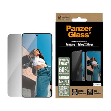 Samsung Galaxy S25 Edge PanzerGlass Ultra-Wide Fit Privacy EasyAligner Hærdet Glas