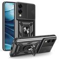 Samsung Galaxy S25 Edge Roterende Ring Hybrid Cover med Kameraskjold