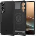 Samsung Galaxy S25 Edge Spigen Core Armor Mag MagSafe TPU Cover - Sort
