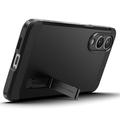 Samsung Galaxy S25 Edge Spigen Tough Armor Mag Cover - Sort