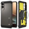 Samsung Galaxy S25 Edge Spigen Tough Armor Mag Cover - Pistolmetal