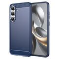 Samsung Galaxy S25 FE Børstet TPU Cover - Karbonfiber