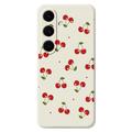 Samsung Galaxy S25 FE TPU-cover med kirsebærmønster