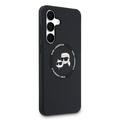 Samsung Galaxy S25 FE Karl Lagerfeld Double Heads Flydende Silikone MagSafe Cover