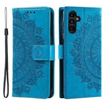 Samsung Galaxy S25 FE Mandala Series Etui med Pung - Blå