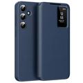 Samsung Galaxy S25 FE Smart Clear View Flip etui med kortplads - Safir