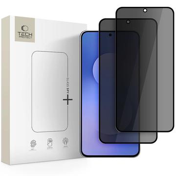 Samsung Galaxy S25 FE Tech-Protect Glass Spy+ Privacy Skærmbeskyttelse Hærdet Glas - 2 stk. - Sort