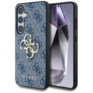 Samsung Galaxy S25 Guess 4G Big Metal Logo Hybrid Cover - Blå