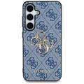 Samsung Galaxy S25 Guess 4G Big Metal Logo Hybrid Cover - Blå