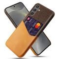Samsung Galaxy S25 KSQ Cover med Kortholder - Orange